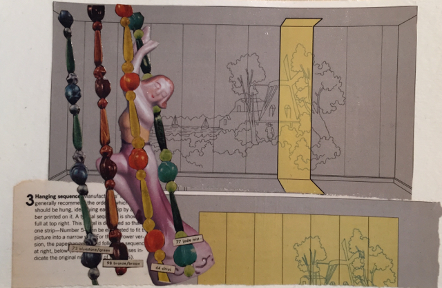Hanging Sequence, Collage on Paper