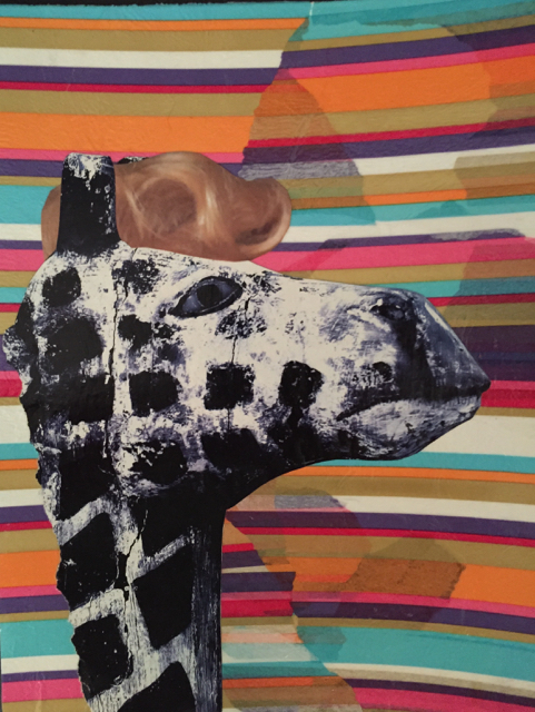 The Snob, Collage on Paper