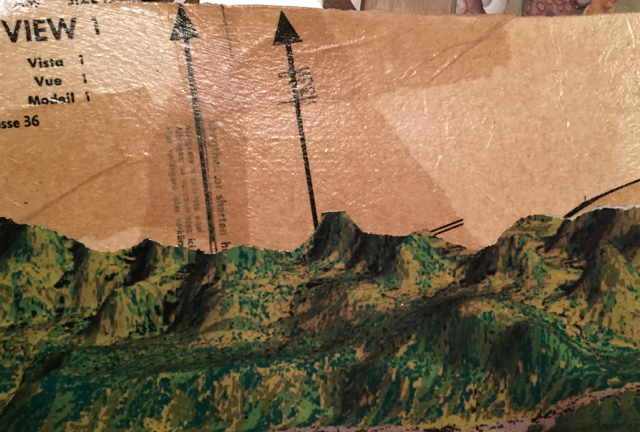 View 1, Collage on Paper